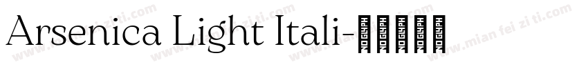 Arsenica Light Itali字体转换